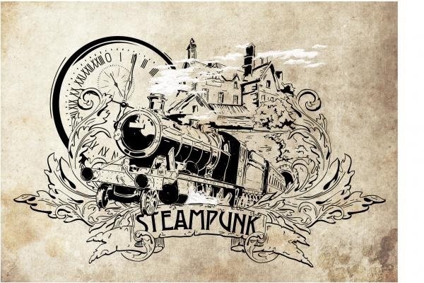 Надписи в стиле стимпанк