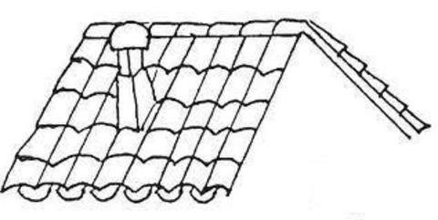Раскраска черепица крыши