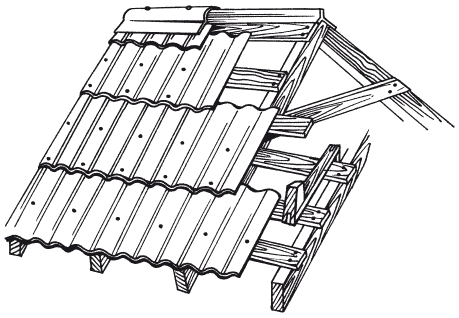 Черепица карандашом