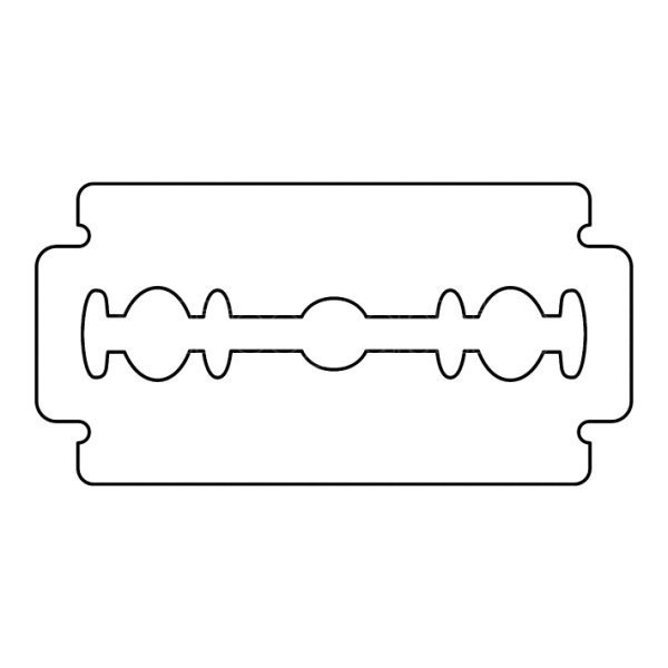Лезвие бритвы чертеж