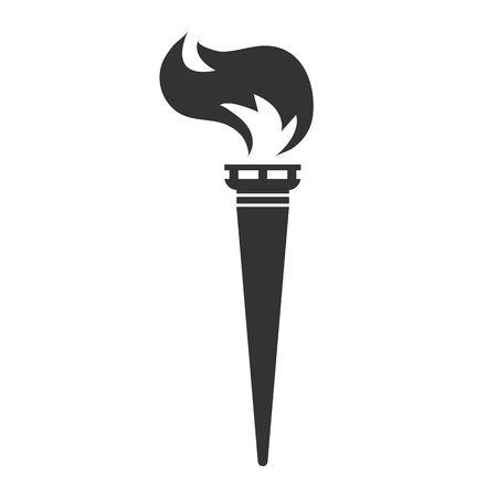 Рука с факелом. Зарисовка