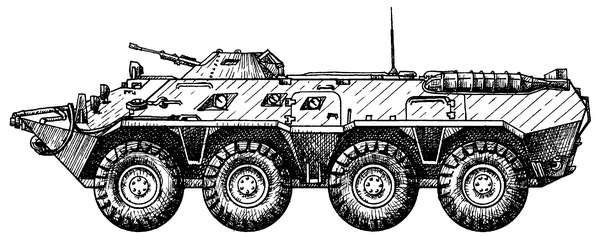 БТР-80 бронетранспортёр рисунок