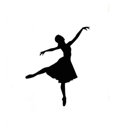 Тень силуэта балерины
