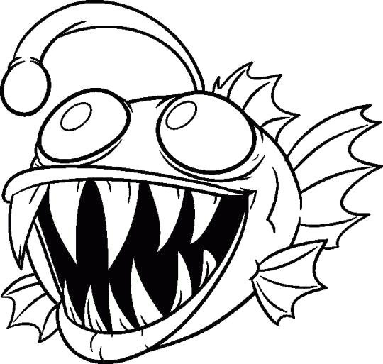 Пиранья рисунок черно белый (37 фото)