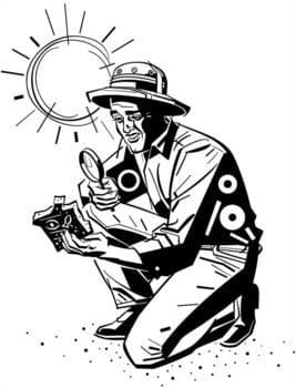 Археолог раскраска