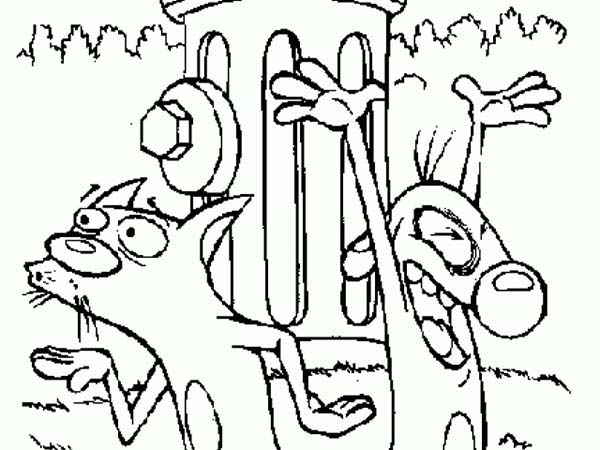 Раскраски для детей Котопес