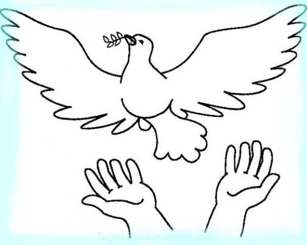 День мира раскраски для детей