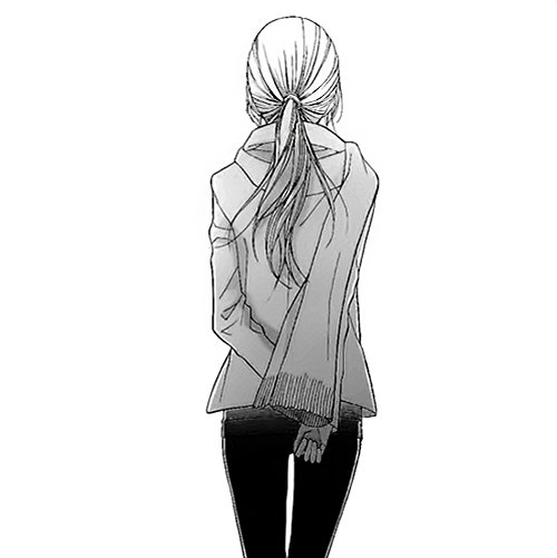 Аниме девушка со спины