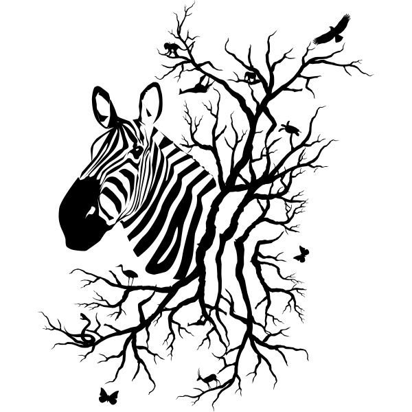 Африканские животные Графика