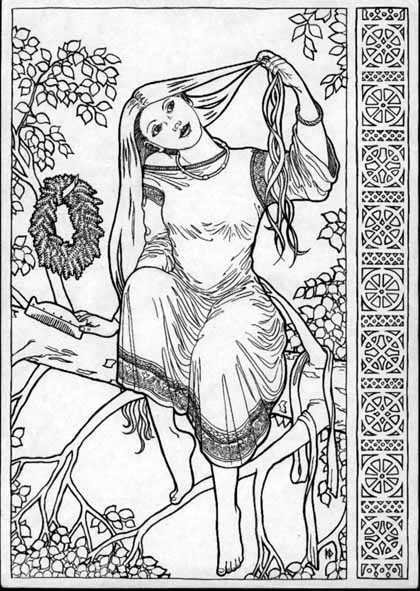 Нарисовать купальский венок