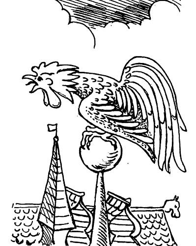 Раскраска сказка о золотом петушке Пушкина для детей