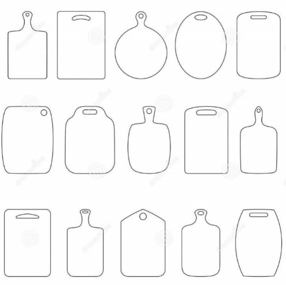 Разделочная доска вектор