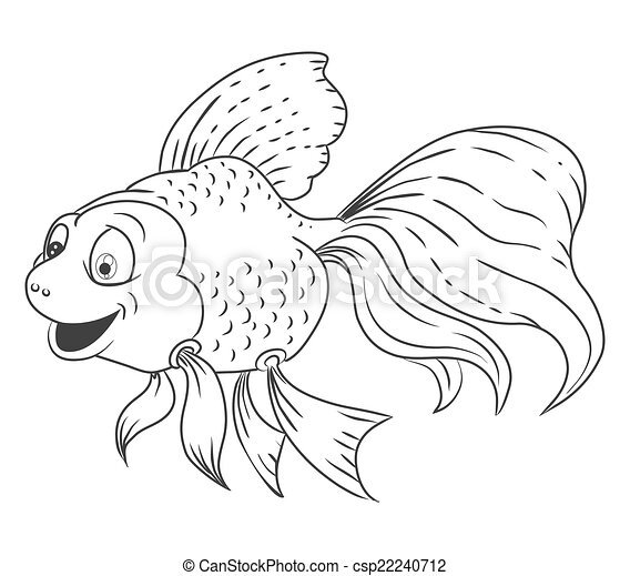 Черно-белая Золотая рыбка вуалехвост