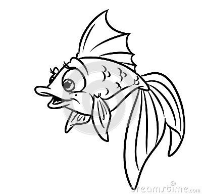 Золотая рыбка раскраска к сказке о рыбаке и рыбке