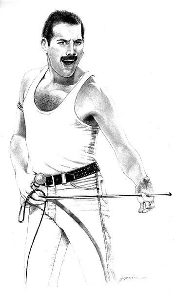 Фредди Меркури портрет