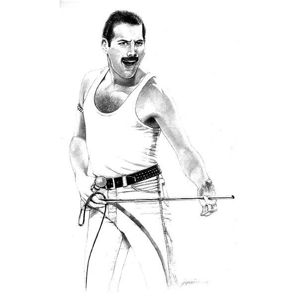 Фредди Меркьюри раскраска