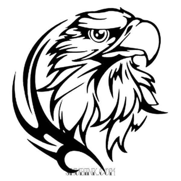 Трафарет орла для выжигания