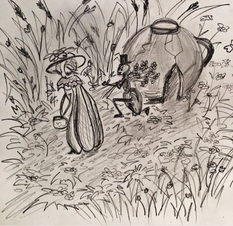 Раскраски к басне Крылова Стрекоза и муравей