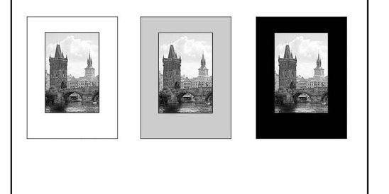 Паспарту для карандашного рисунка