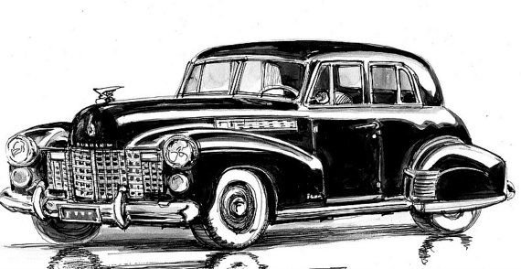 Черно белые Винтажные машины