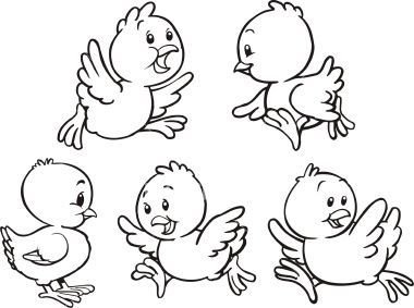 Цыпленок в яйце раскраска