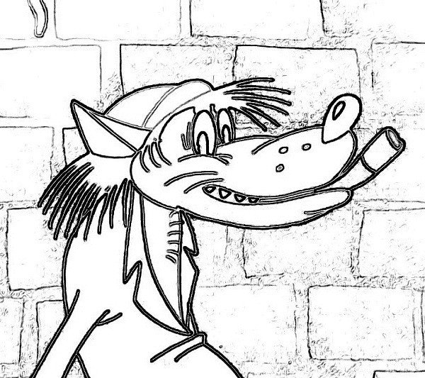 Волк ну погоди раскраска