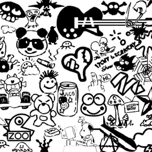 Красивые наклейки черно белые