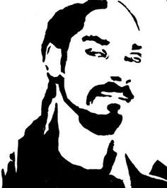 Снуп дог трафарет