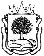 Герб Липецкой области черно белый