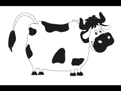 Корова мультяшная