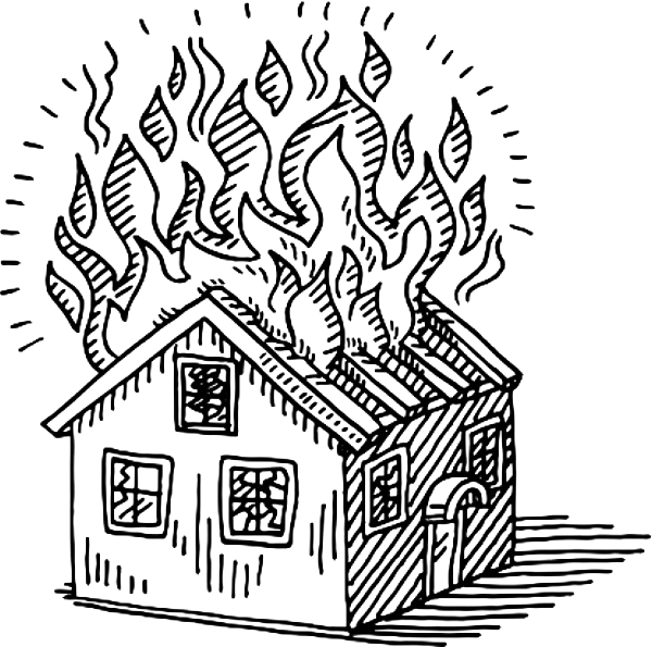 Раскраски по произведениям Маршака Кошкин дом