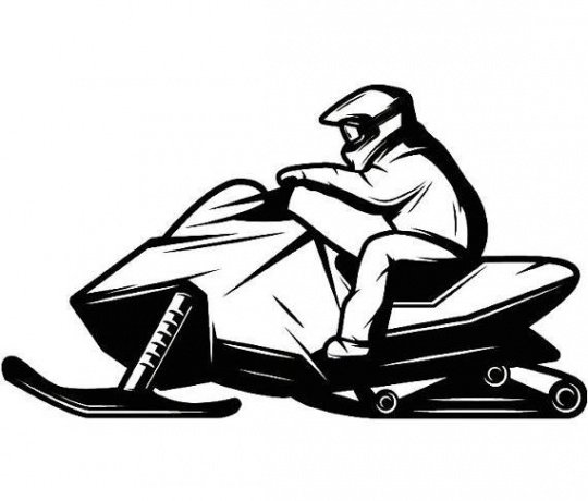 Снегоход Буран вектор