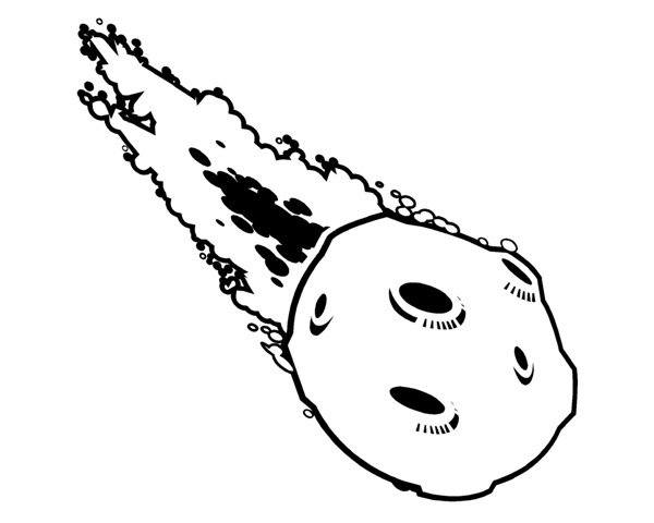 Трафарет метеорит