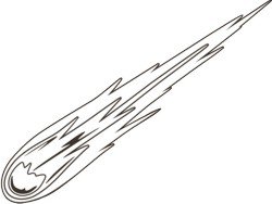 Комета карандашом