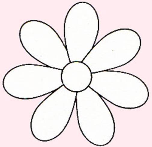 Раскраска цветочек