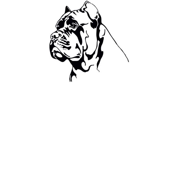 Кане Корсо силуэт