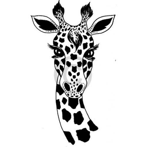 Трафарет жирафа