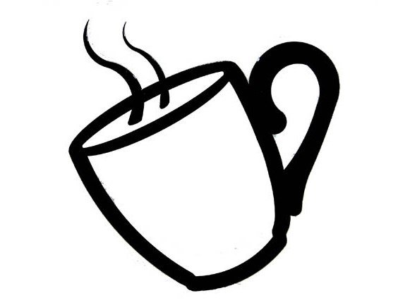 Кружка кофе шаблон