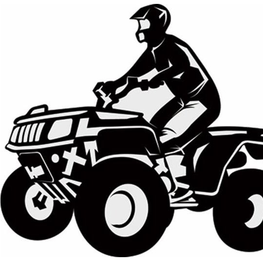 Квадроцикл спереди вектор
