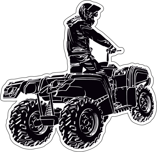 Наклейка квадроциклист