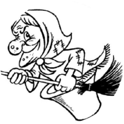 Баба Яга для распечатки