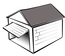 Гараж раскраска для детей