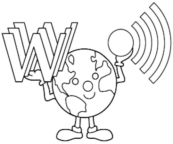 Раскраска человек за компьютером