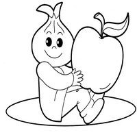 Раскраска персонажи Чипполино