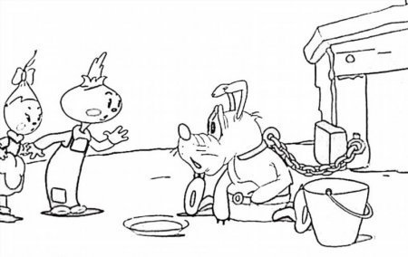 Раскраски из мультика Чиполлино