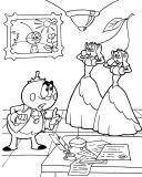 Костюм Чипполино раскраска