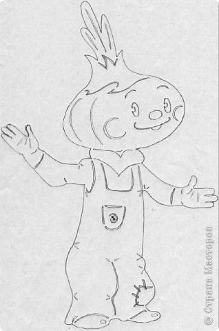 Чиполлино раскраска редиска