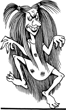 Портрет Кикиморы карандашом