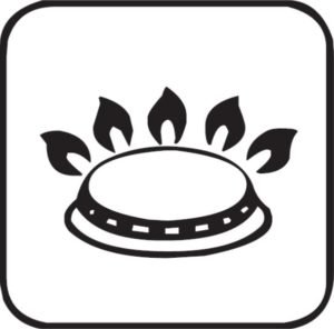 Знак газовая конфорка