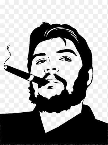 Че Гевара черно белый